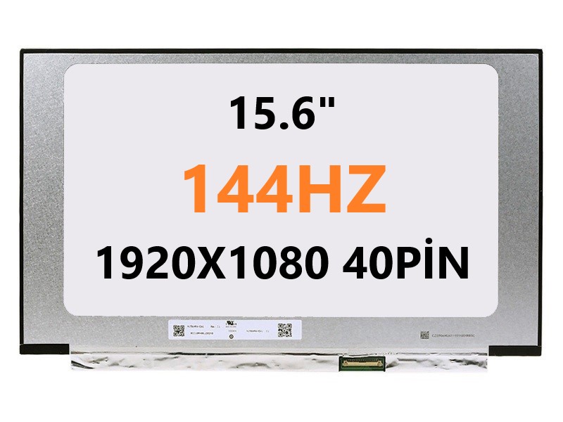 LM156LFGL04 15.6’’ Slim Led 40pin 144HZ Ekran