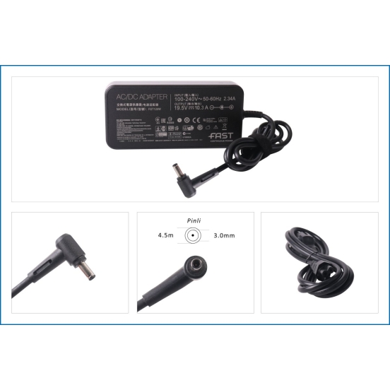 HP 19.5V 10.3A 200W ADAPTÖR (HP 4.5 X 3.0MM/PİN)