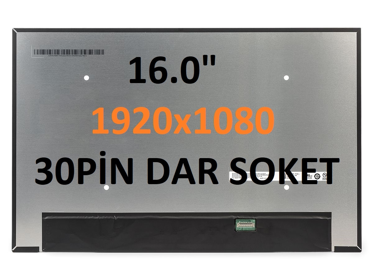  B160UAN03.1 16.0’’ Slim Led 30Pin Ekran