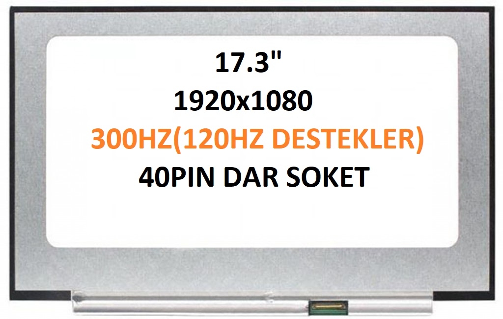 B173HAN05.0 40PİN 1920X1080 300 HZ IPS DAR SOKET