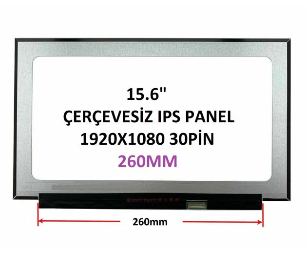 N156HCA-EAC REV.C1 15.6’’ 30 Pin 260mm PCB Vidasız Ekran Panel